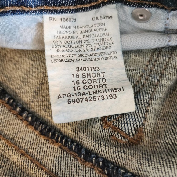 Lee Slender Secret Straight Leg Jeans Plus Size Sits at Waist 16 Short - Picture 3 of 8